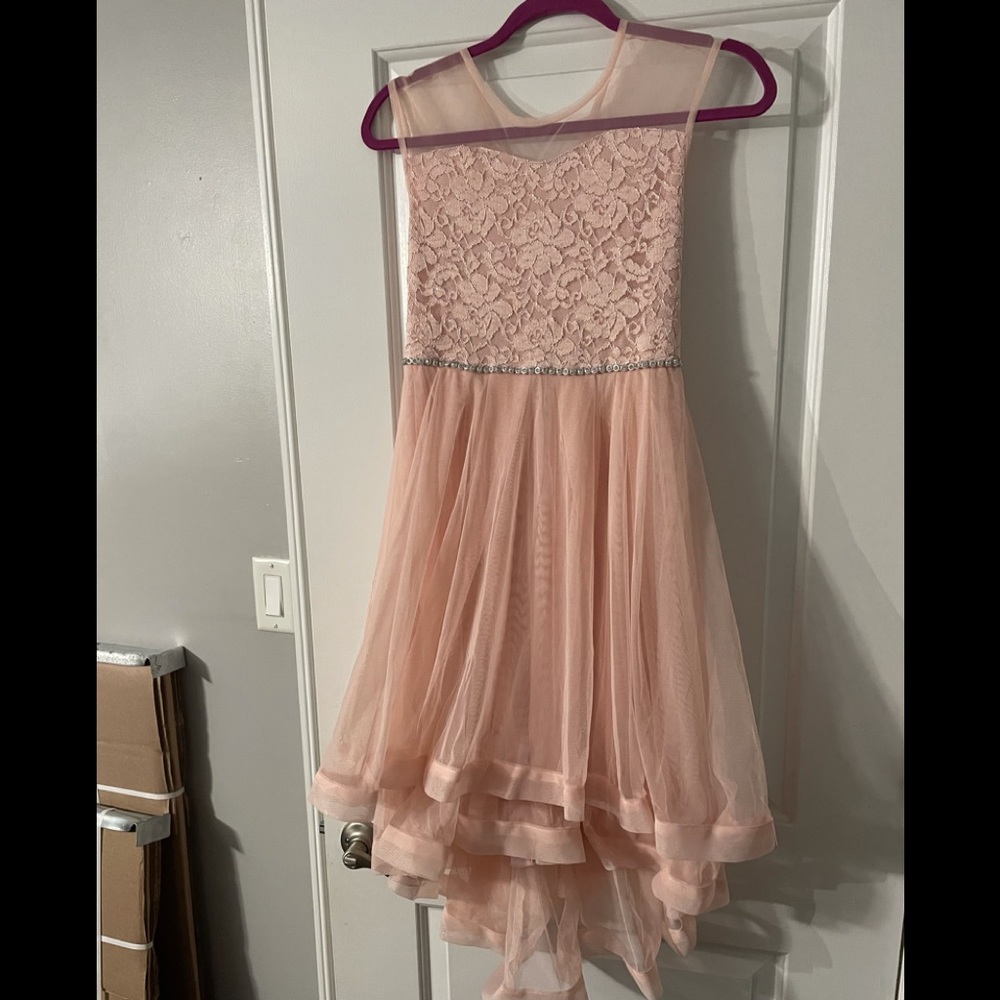 Pink hi lo speechless dress